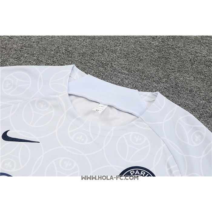 Chandal del Paris Saint-Germain 2022-2023 Manga Corta Gris - Pantalon Corto